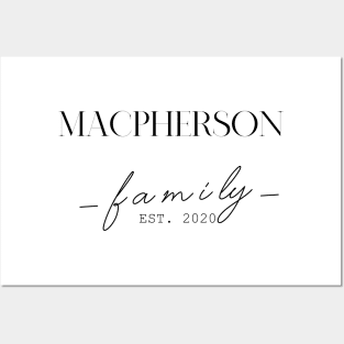 Macpherson Family EST. 2020, Surname, Macpherson Posters and Art